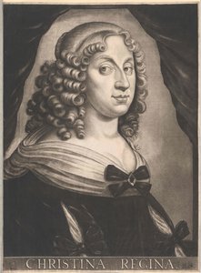 Švédská královna Christine (tisk) od Unknown artist