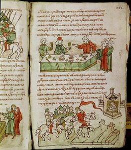 Radziwillova kronika, detail od Unknown artist