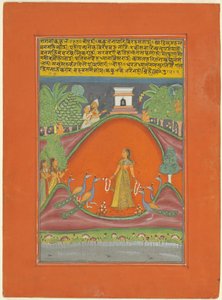 Ragini Kakubha, stránka ze sady Ragamala z Džajpuru od Unknown artist