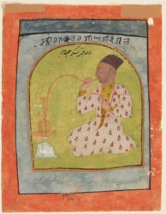 Raja Chattar Singh kouří od Unknown artist