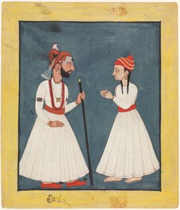 Raja Shamsher Sen s mládím od Unknown artist