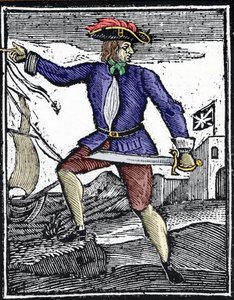 Zastoupení piráta Howella Davise, aktivního kolem 1718-1719. od Unknown artist