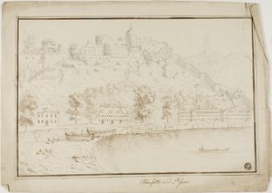 Rhinefelts a Saint Goar od Unknown artist