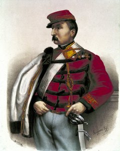 Risorgimento: Portrét Nino Bixio (1821-1873), italský voják a politik. Hrál důležitou roli v italské Unite. od Unknown artist