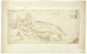 Řeka Tiber s Romulem a Remem od Unknown artist