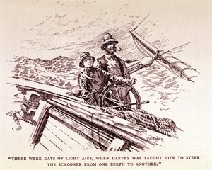 Rudyard Kipling: „Kapitáni odvážní“, New York 1899 (rytina) od Unknown artist