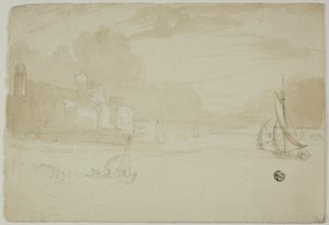 Přístav s rybářskými čluny od Unknown artist