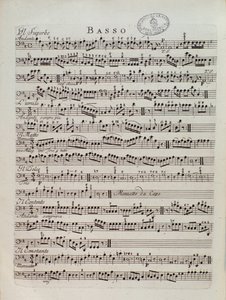 Notová stránka Periodické symfonie Karla Ditterse von Dittersdorf od Unknown artist
