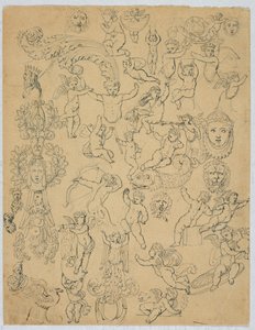 List s putti a studiemi po antik od Unknown artist
