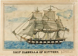 Loď Isabella z Kittery od Unknown artist
