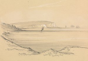 Lodě v Sandown Bay od Unknown artist
