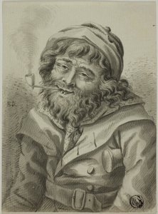 Kouření námořní kapitán od Unknown artist