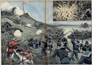 Španělsko-americká válka nebo kubánská válka za nezávislost (1868-1898) mezi Španělskem a Severní Amerikou od Unknown artist