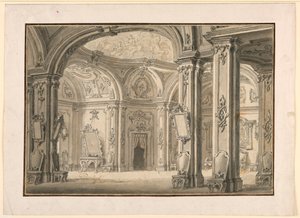 Scéna: Galerie v paláci od Unknown artist