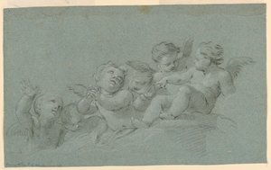 Studium andělů od Unknown artist