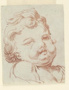 Studie dětské hlavy od Unknown artist