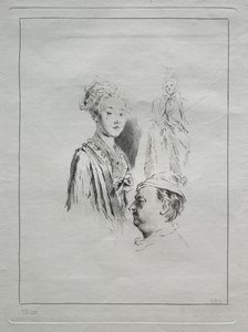 Studium hlav od Unknown artist