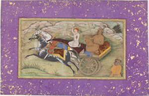 Sultán Salim v kočáru od Unknown artist