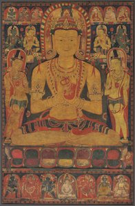 Tantrický Buddha Vairochana jako Vadžrasattva od Unknown artist