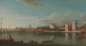 Temže v paláci Lambeth od Unknown artist