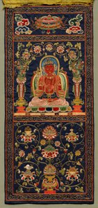 Thangka se sedmým bódhisattvou od Unknown artist