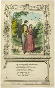 Ten klenutý vývar a shlukování vlasů (valentine) od Unknown artist