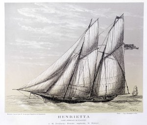 Americká jachta Henrietta - ve filmu "Kentaur" od Unknown artist