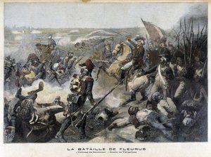 Bitva u Fleurus (Belgie 1794) podle obrazu Mauzaisse (Musee de Versailles). Ilustrace „Malý žurnál“ z roku 1892. od Unknown artist