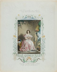 Pták v kleci zavřený (valentýnka) od Unknown artist