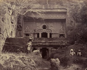 Jeskyně tesařů. Ellora od Unknown artist