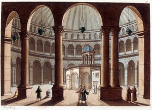 Kostel Božího hrobu, Palestina. V ""Le Kostým ancien et moderne"" od Unknown artist