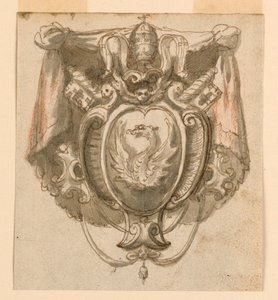 The Coat of Arms of Pope Gregory XIII (1572-1585)   1303399   cs       czech Successfully Translated  Original: De Maan boven het rode klif Honderd aspecten van de maan (series title) Tsuki hyakushi (series title on object) Translat: De Maan boven het rode od Unknown artist