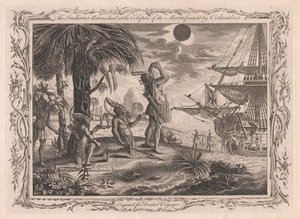 Indiáni žasli nad zatměním Měsíce, které předpověděl Kolumbus od Unknown artist