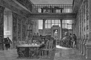 Institut de France v Paříži - čítárna INSTITUTE DE FRANCE - od Unknown artist