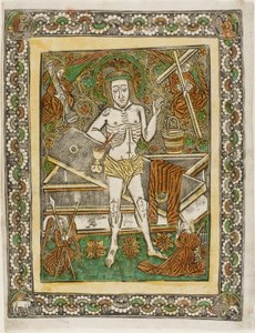 Bolestný muž se čtyřmi anděly od Unknown artist