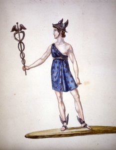 Římský bůh Merkur nebo Hermes u Řeků. od Unknown artist