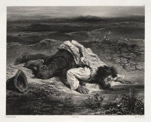 Zraněný bandita od Unknown artist