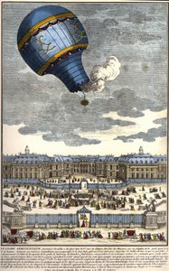 Aerostatický glóbus postavený ve Versailles v roce 1783. od Unknown artist