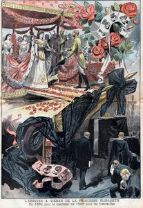 Příjezd Elisabeth de Wittelsbach do Vídně od Unknown artist