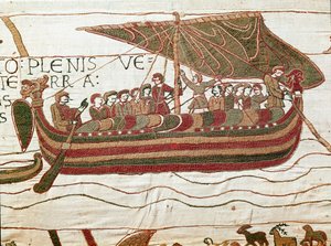 Haroldova flotila, která přišla informovat vévodu z Normandie Viléma Dobyvatele od Unknown artist