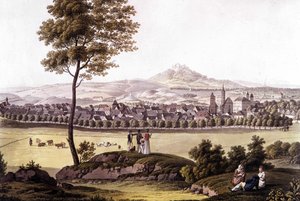 Město Toeplitz (Toplitz) v Čechách na konci 18. století. od Unknown artist