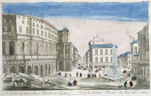 Divadlo Marcellus v Římě - Optický pohled od Unknown artist
