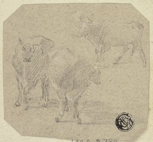 Tři krávy od Unknown artist