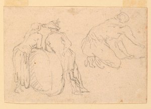 Tři figurální studie od Unknown artist