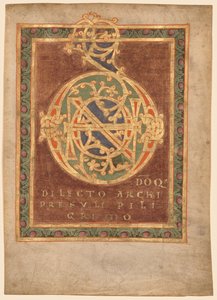 Titulní strana opata Berna "Tonarius:" Počáteční Domino od Unknown artist