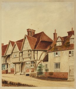 Průčelí Tudorova domu od Unknown artist