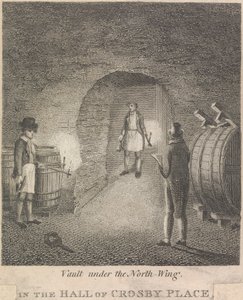 Vault pod severním křídlem v Hall of Crosby Place; strana 81 (první díl) od Unknown artist