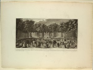 Versailles, zahrady, vodní divadlo od Unknown artist