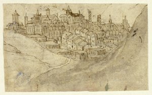 Pohled na Hill Town od Unknown artist