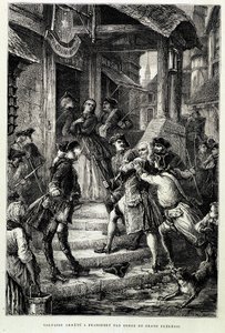 Voltaire zatčen ve Frankfurtu na příkaz velkého Fridricha II - v „Histoire de France od nejvzdálenějších časů do roku 1789“ od M. Guizota od Unknown artist